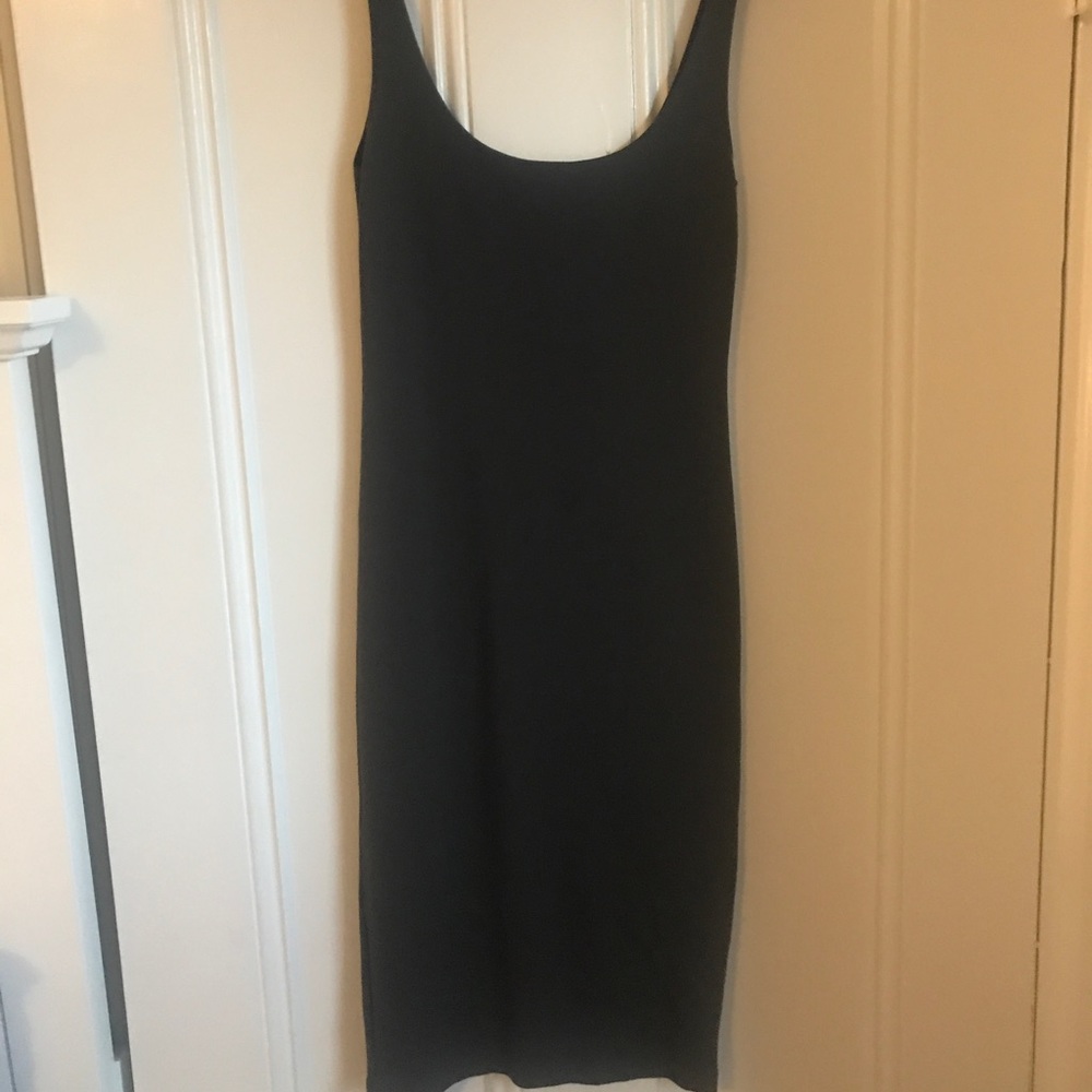 Grey midi dress